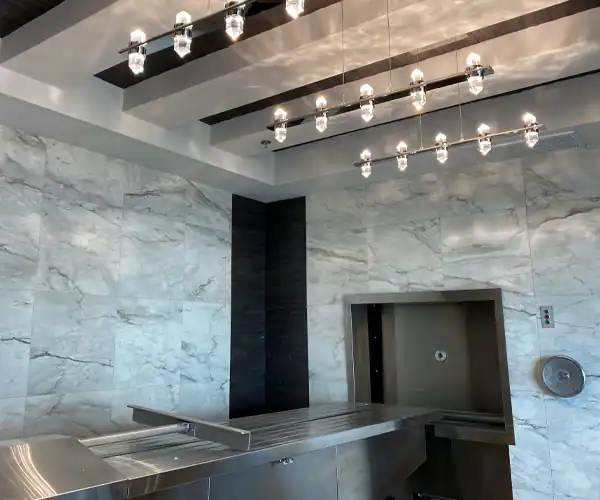 Modern crematory facility image reflecting professionalism, care, and respectful cremation standards