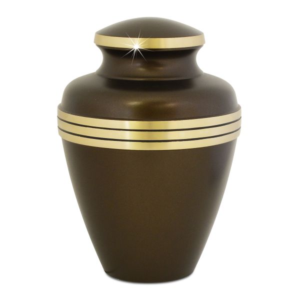 Dover brown urn with a rich finish offering a dignified and comforting tribute for memorial services